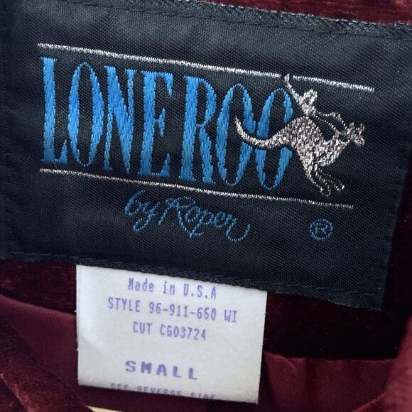 Lone Roo by Roper Red Vintage 90s Women’s Western Fringe Jacket w/ Skirt - Picture 6 of 15